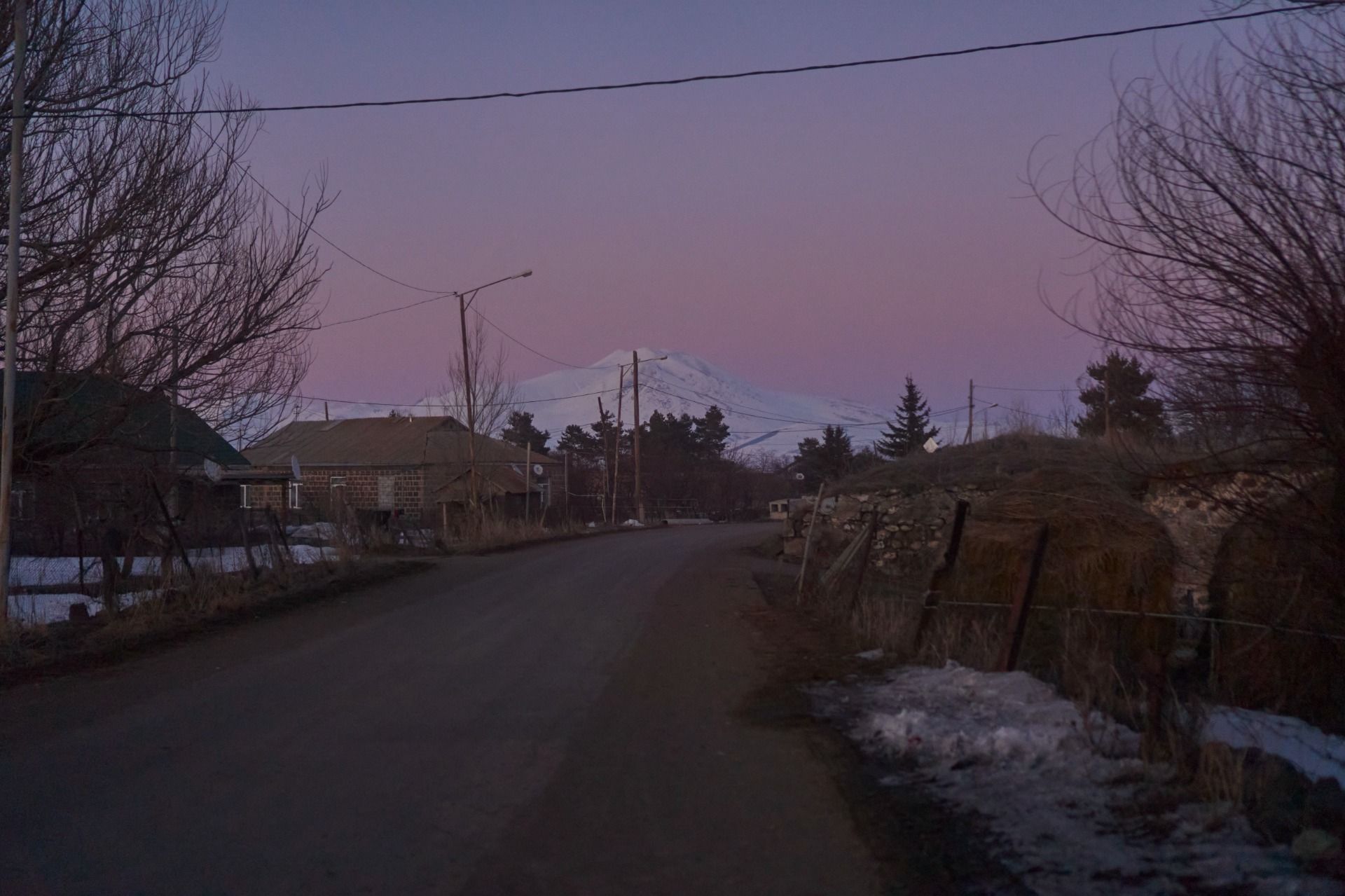 Temperature Drops in the Mountains of Akhalkalaki, Georgia
