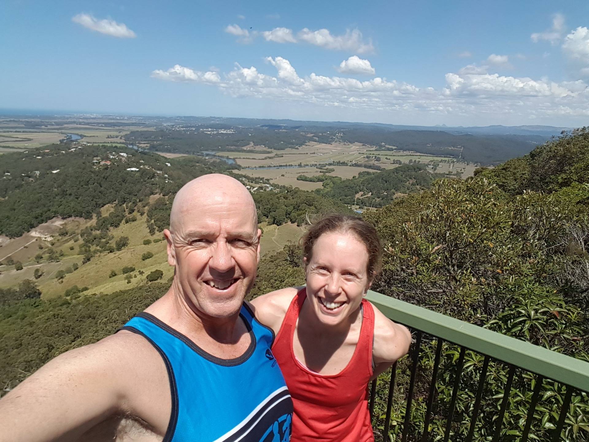 Then, it was onto Mt Ninderry! We did a quick hike up to the gorgeous lookout which is what you can see here.