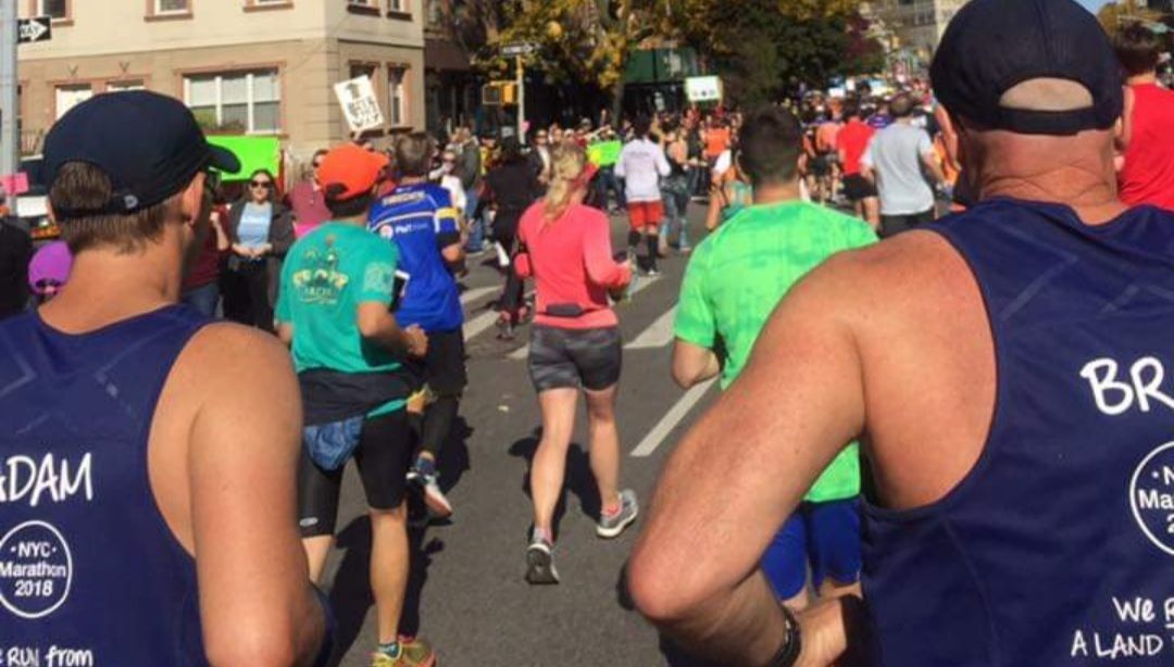 This was us, running through Brooklyn