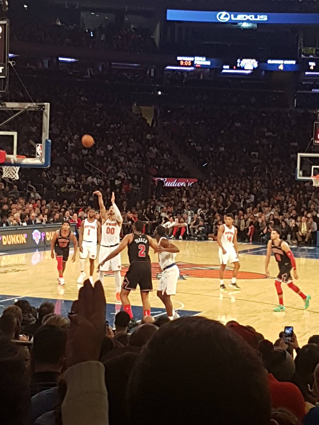 New York Knicks vs Chicago Bulls at the Madison Square Garden