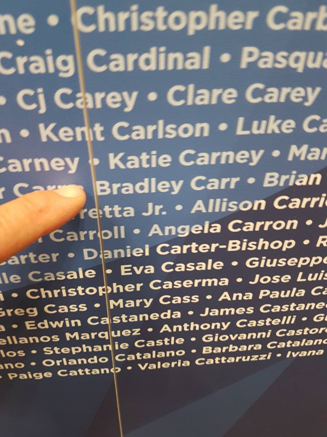 I found my name on the list! Very cool.