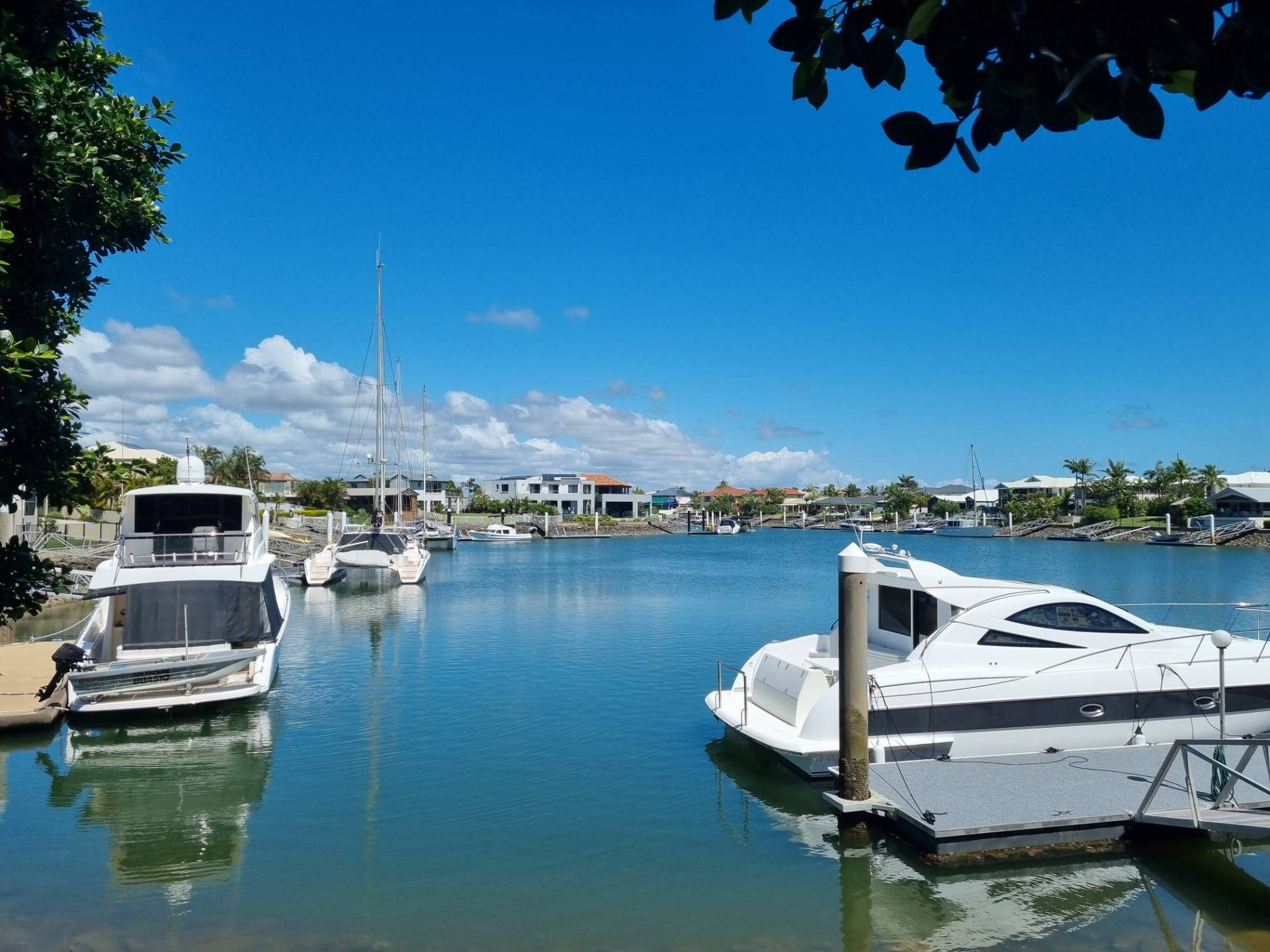 Raby Bay is right next door to Cleveland. It’s a man-made estate based around a series of specially made canals that locals now park their boats in.
