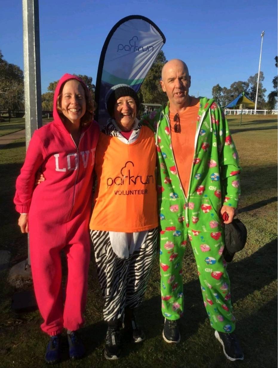 We met Gemma, a fellow Uber tourist (& her husband Neil) who were ”voluntouring” from Gatton parkrun to help fill in the Warwick roster that day. A handful of us sat in Zarrafas after parkrun for coffee and breakfast, swapping stories about climbing mountains, pursuing new parkruns and chasing snow.