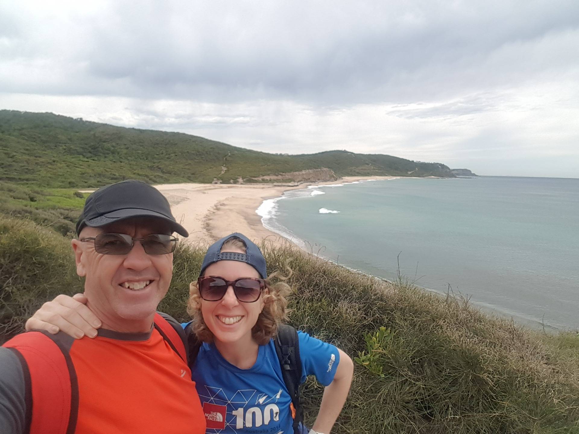 Us at the isolated Burwood beach in Glenrock.