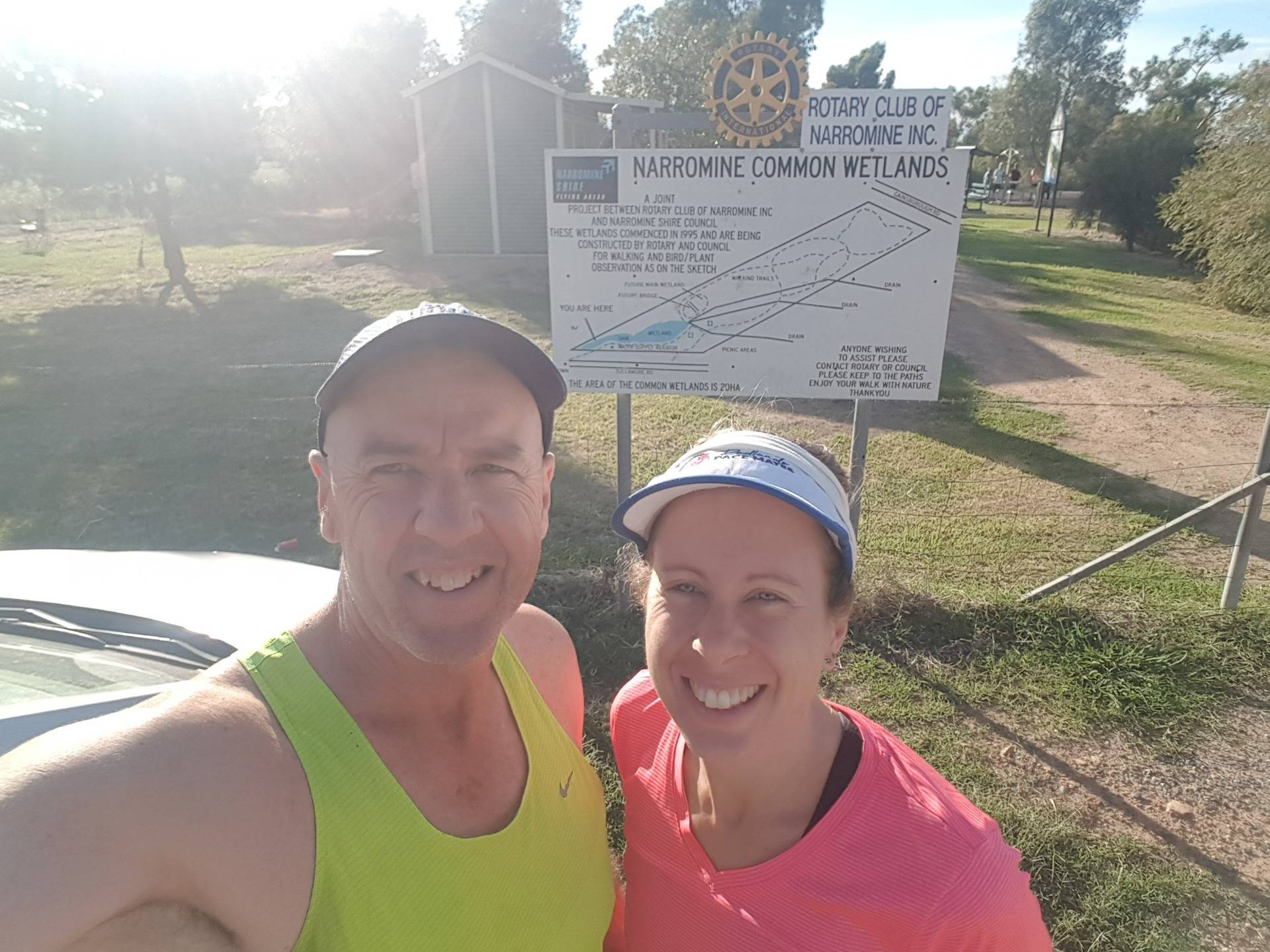 Usually, we can only do an official parkrun on Saturday, except each country is allowed two special event days. Australia has Christmas and New Years Day. It so happened that in 2021 New Years Day fell on a Friday so we got two new parkruns done on consecutive days. One of the reasons we choose Dubbo was because Narromine Wetlands was just a half hour drive down the road. It was great for our parkrun stats but pretty heavy on the legs.