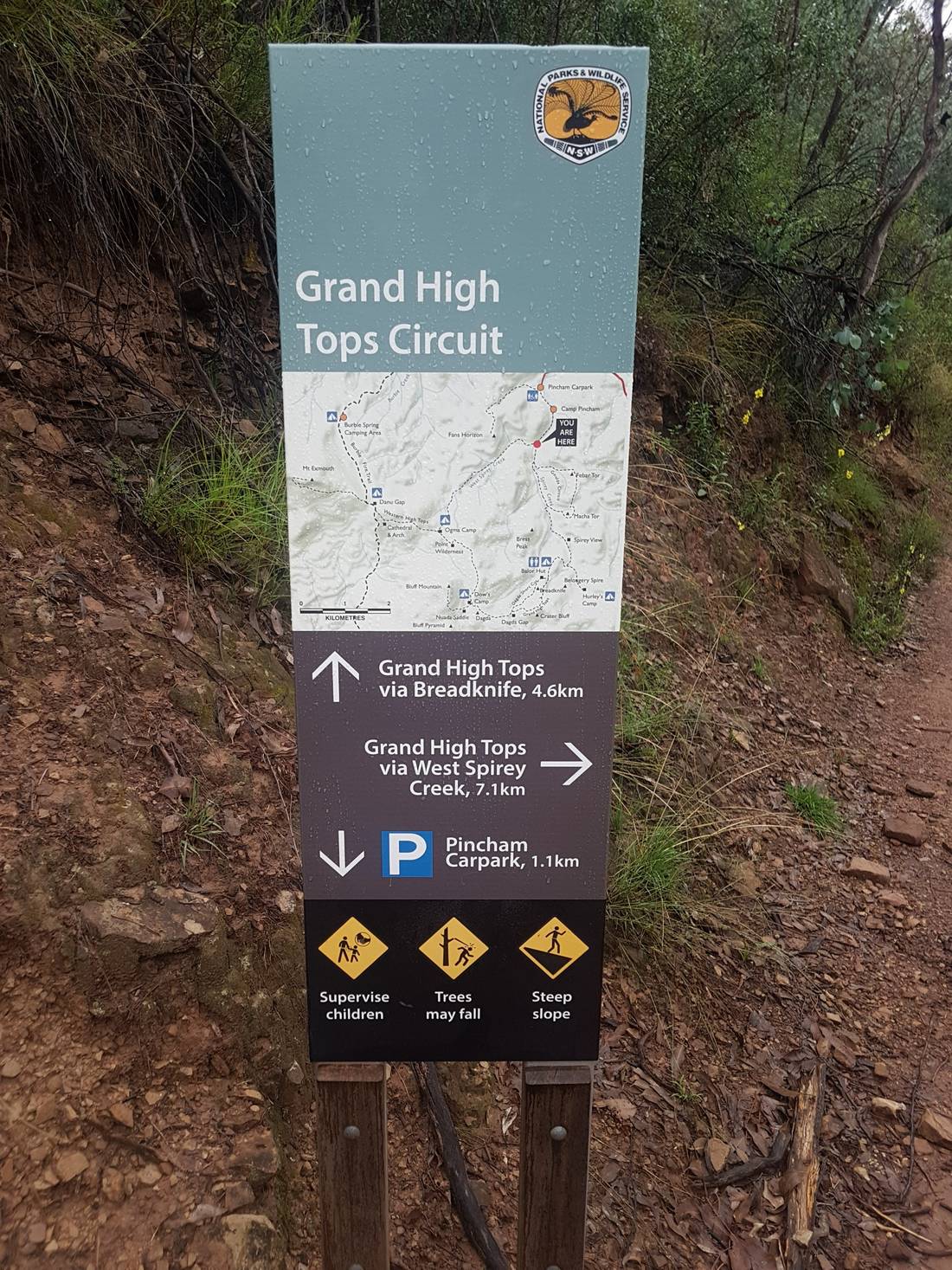 So, after a good night’s sleep we were back to try one of the most famous short hikes in Australia, one that we knew only as ”Breadknife”.