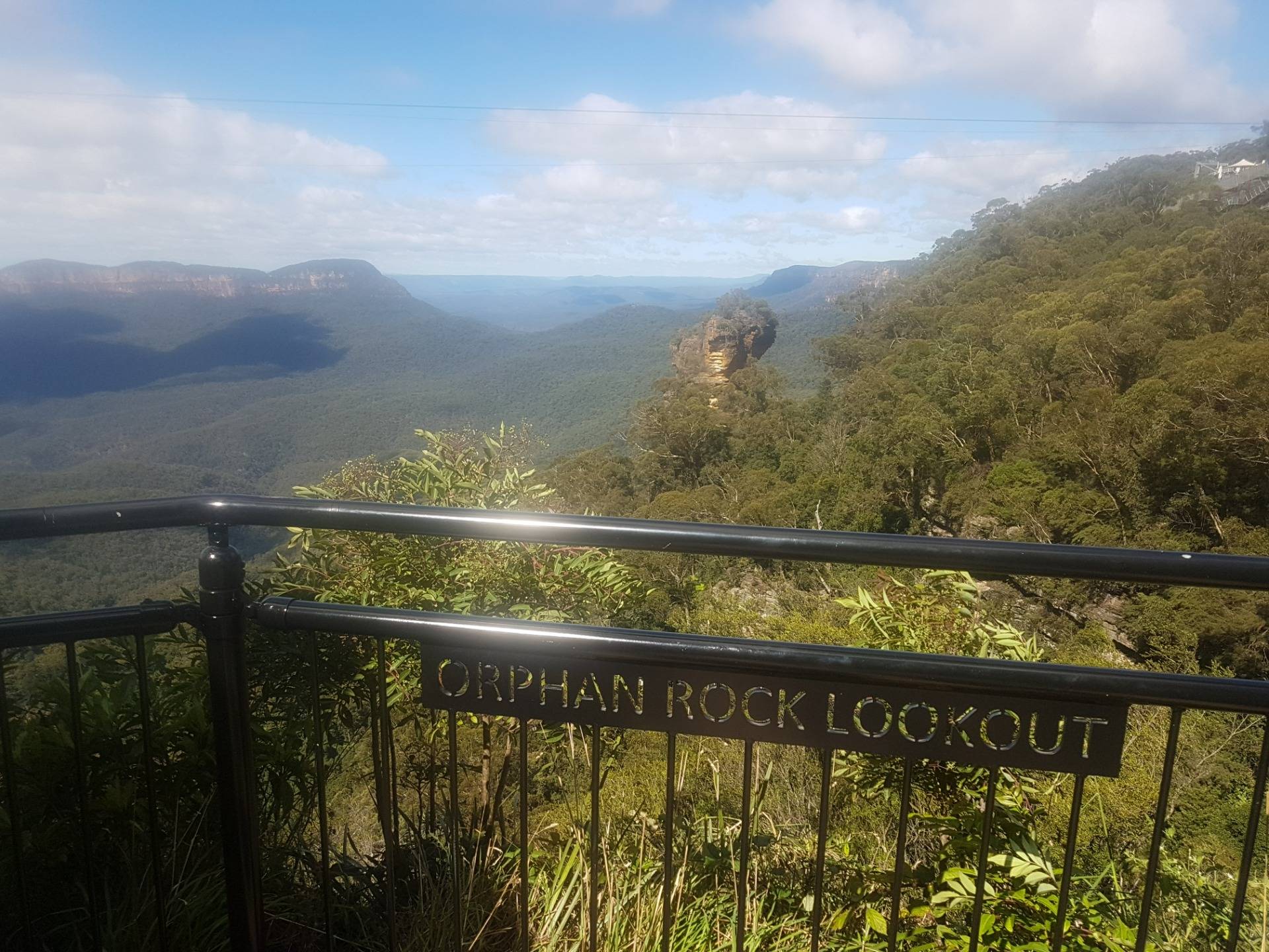 Luckily the weather got better. This shot was taken from a concrete loop path at Reid’s Plateau and the views were clear and epic! In this one short walk we got to so many different lookouts with wonderful views. This is the lesser-known, lovely Orphan Rock.