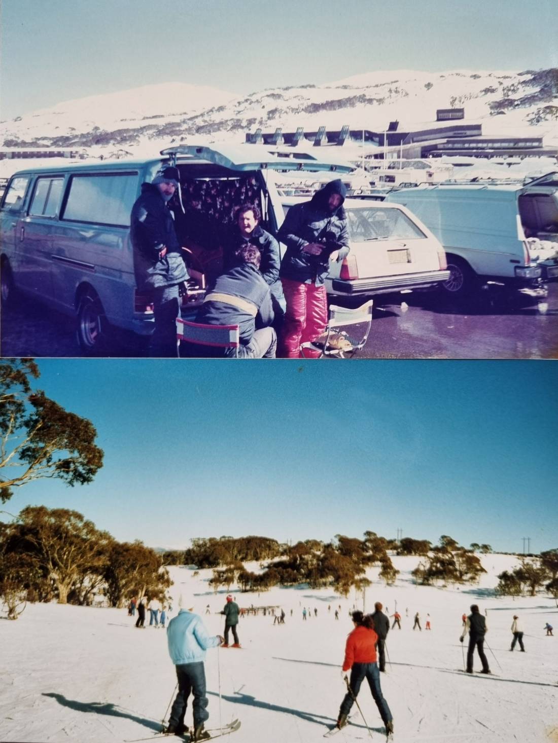 So we made the most of the snow and our location. We snuck in a couple of weekend ski trips to the Snowy Mountains (about 2 and half hours drive from Canberra). The photo at the top of these two is Perisher car park. The one directly above is of Mount Selwyn where there were lots of beginner ski slopes.