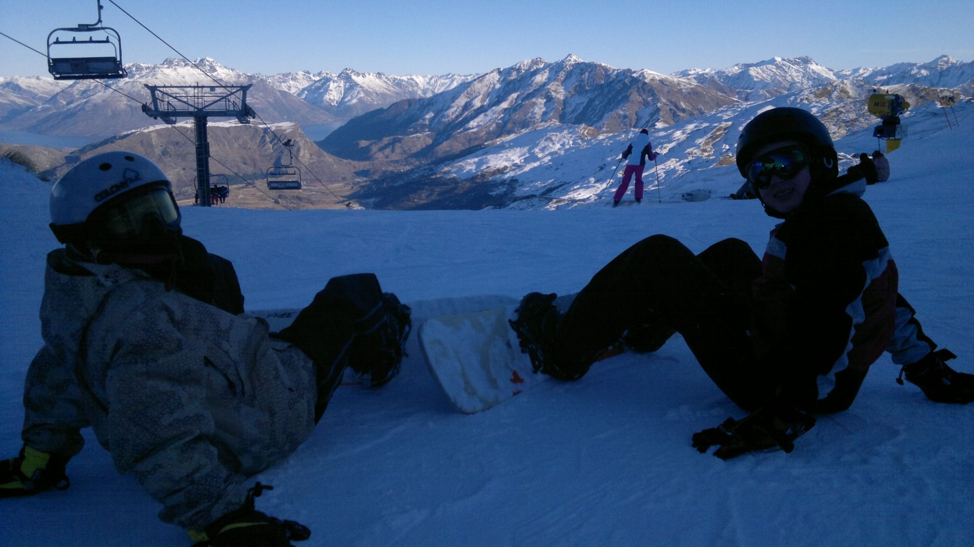 We found our neighbours every day on the mountain and had a lot of fun.