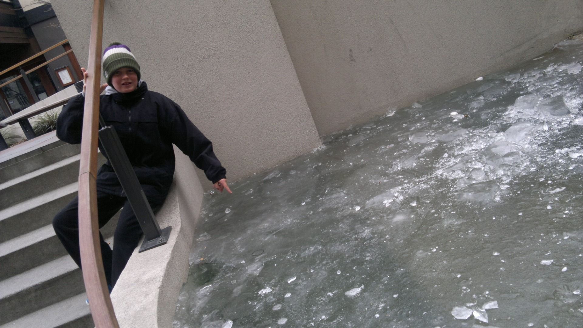 We do not see much frozen water back home in Queensland Australia.