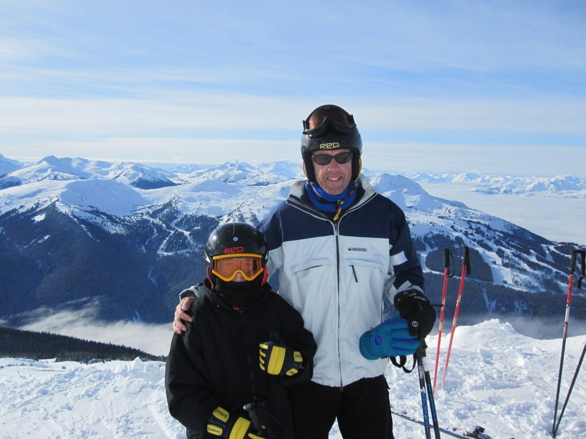 We got some pretty good weather and the ski conditions were good.