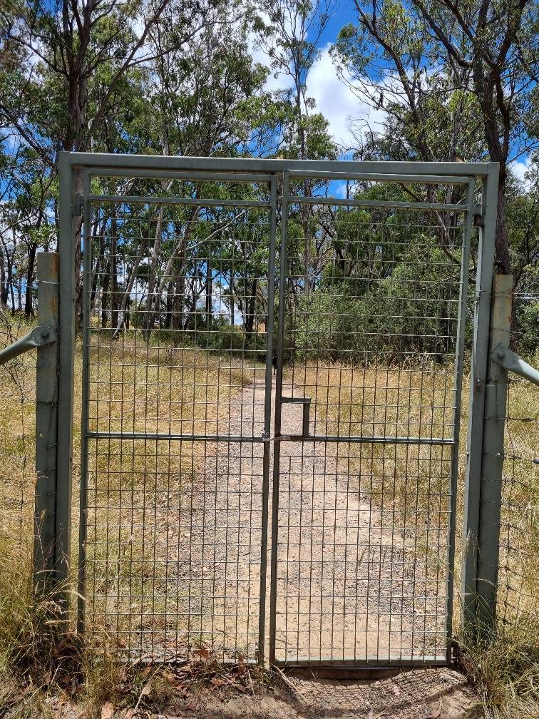This Dingo Fence protects sheep from Australian wild Dogs. This one runs intermittently over 650 kilometres but is not part of the more famous fence that runs all the way from Queensland to South Australia.