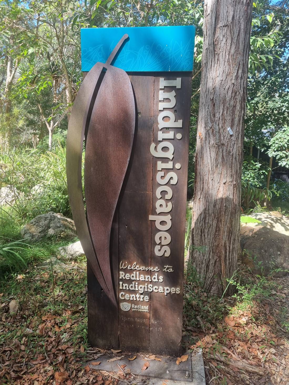 What a Cool name! I Never heard it before and it does not seem show up in any dictionary either. I guess they blended the words Indigenous and landscape together to come up with Indigiscapes. Which is an Environmental Educational Centre 20 kilometers east of Brisbane.