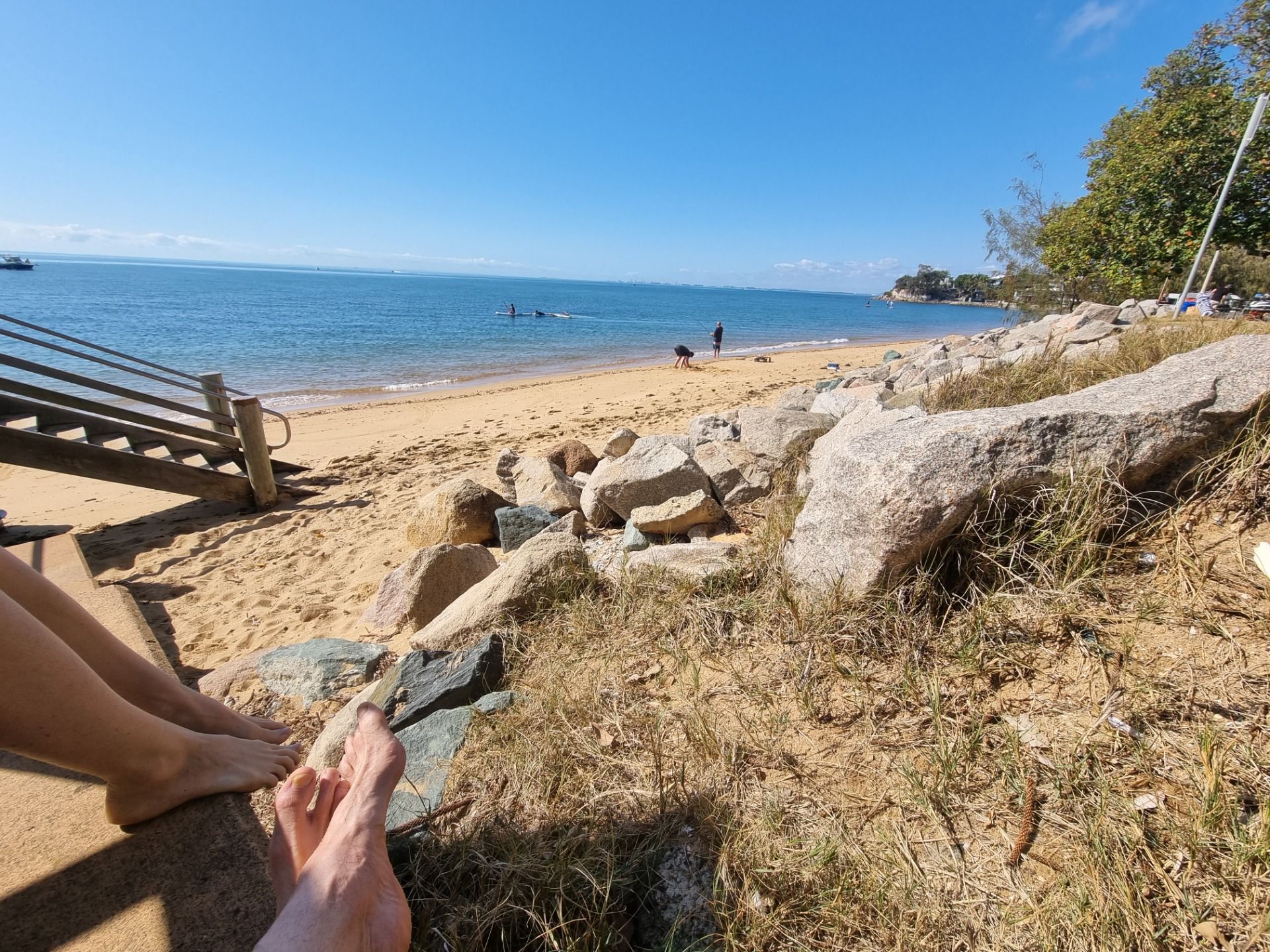 So after a quick swim and shower we took in the beach vibe for a bit then went looking for some coffee and breakfast.