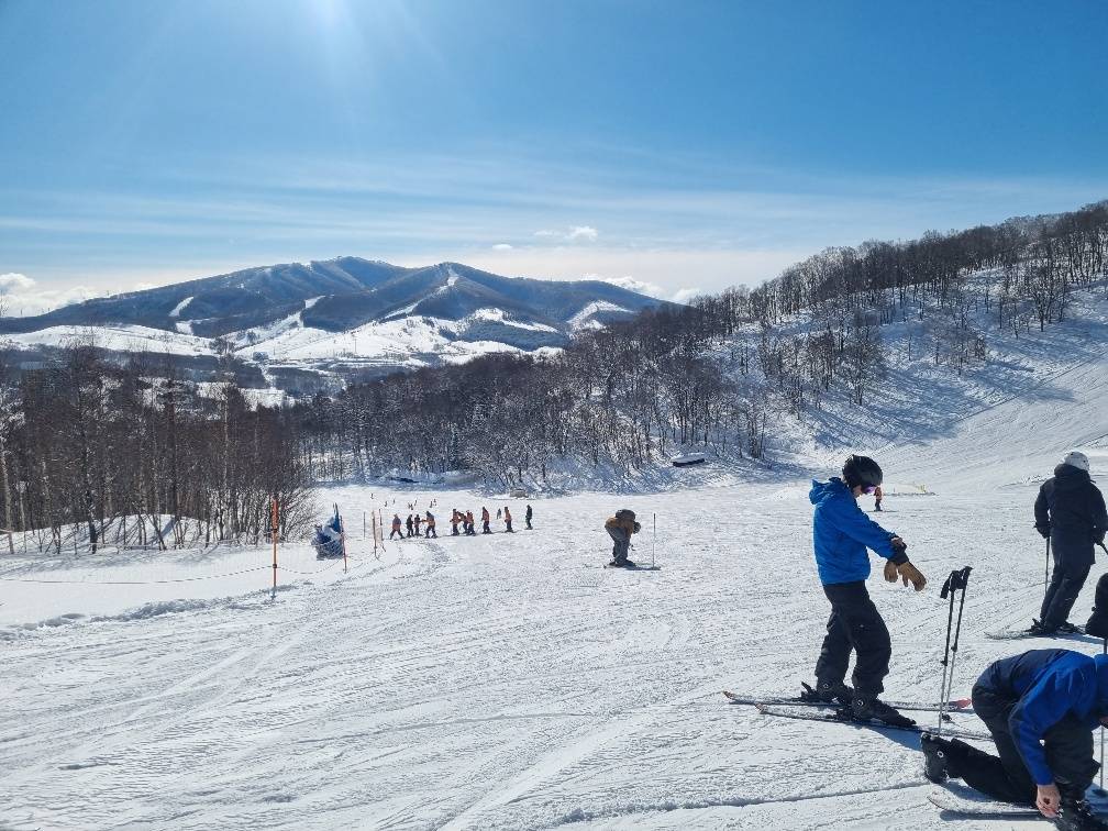 West Mountain skiing, Rusutsu, Hokkaido, Japan