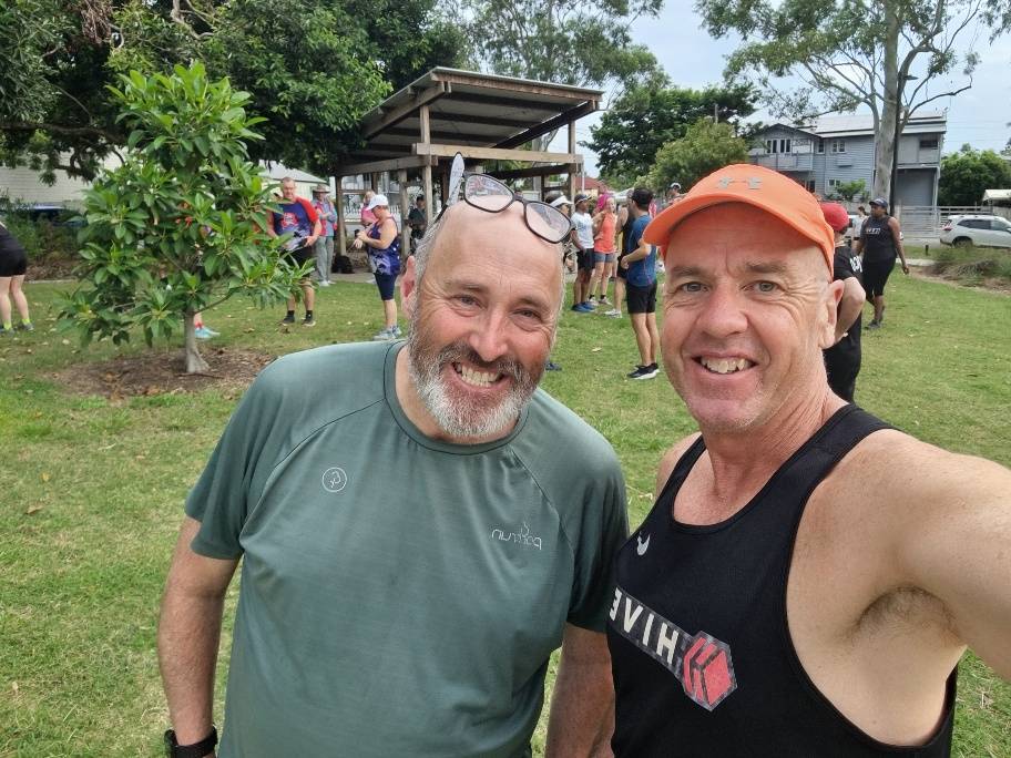 I ran into this parkrun tourist legend who has done more than 300 different events in Australia.
