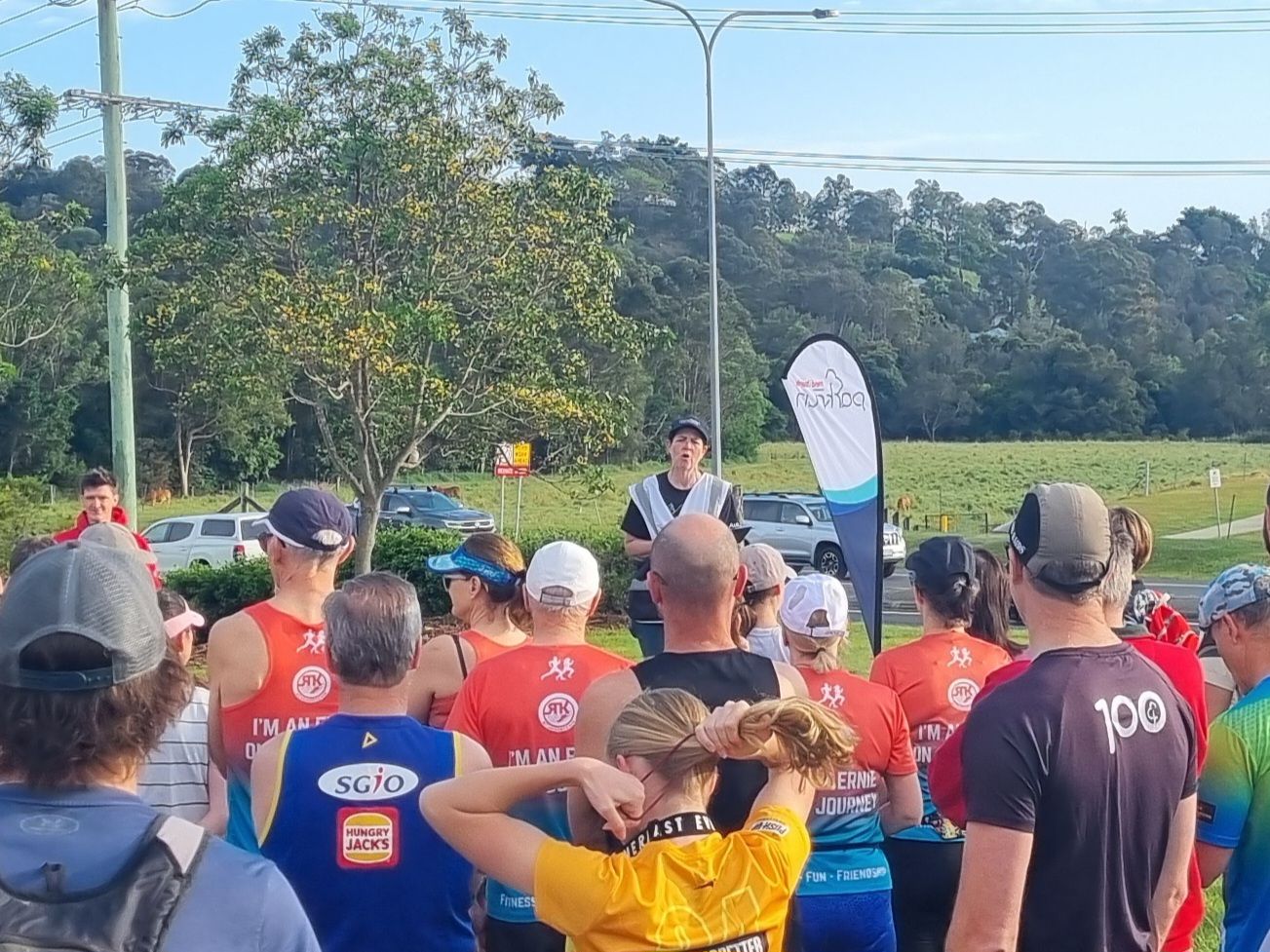 This community on the north side of Brisbane has been waiting for there own event for ages. You have to raise $1000s of dollars now to get a parkrun off the ground. The tokens and vests don’t seem that expensive but the have to have a defibrillator as well nowadays. They seem to have a huge group of volunteers which made the morning go very smoothly. There future volunteer roster was pretty full too which is a great sign for a young event.