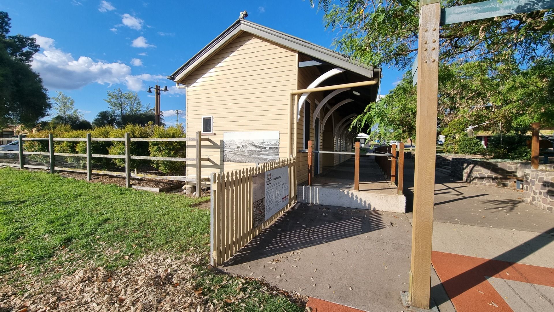 The old train station.