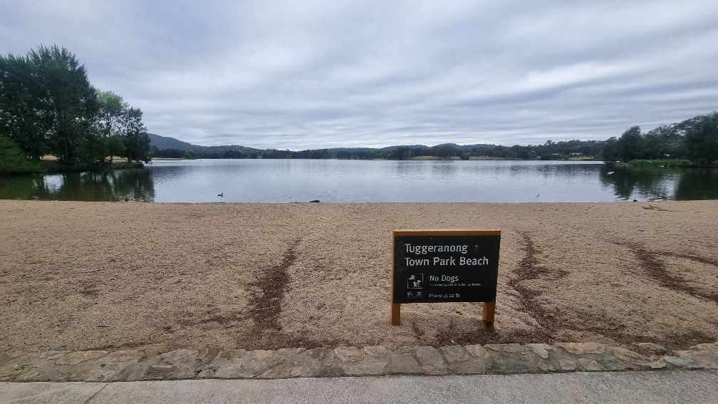 Canberra is very cold in Winter but can also get very warm in summer, I bet this man made beach gets used a lot in the hotter months.