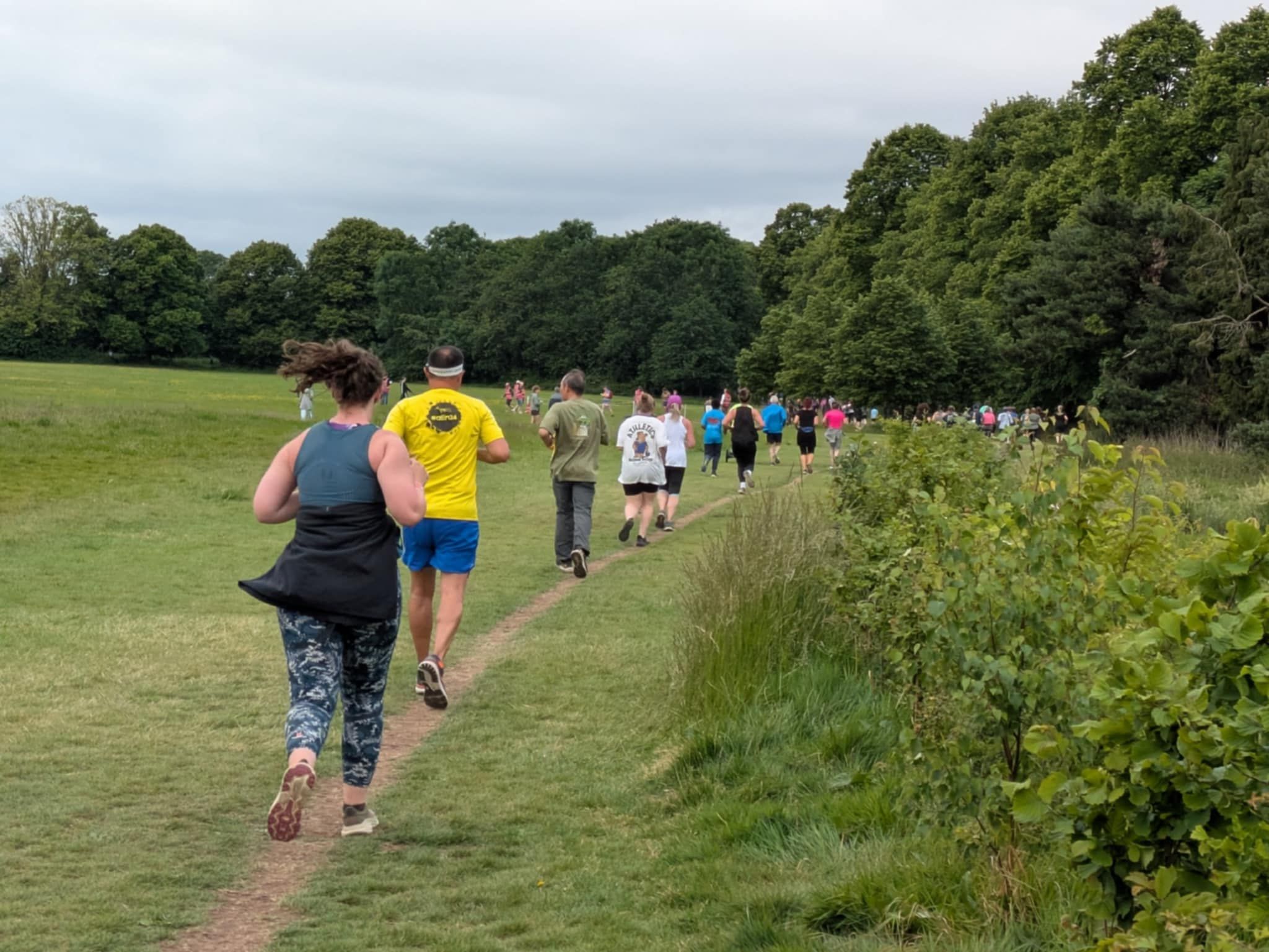 The course was pretty much like this most of the way, a now well worn path by all the weekly parkrunners.
