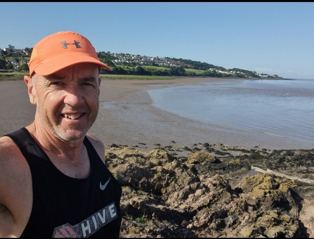 My morning run along Portishead Beach or Woodhill Bay.