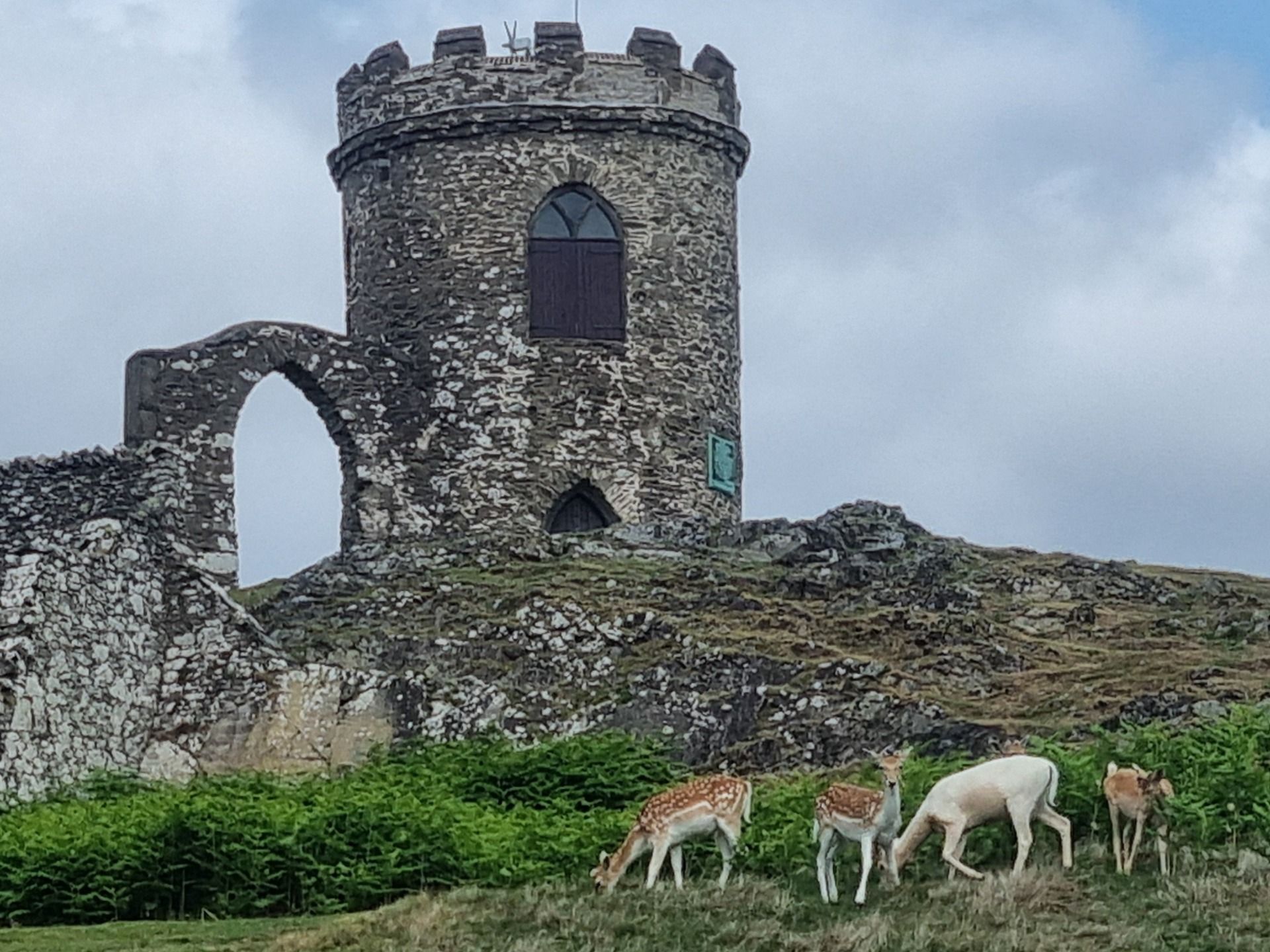 The folly is called Old John, named after an estate worker accidently killed during a bonfire night to celebrate the 21st birthday of the future sixth Earl of Stamford. It was built by the greys in 1784