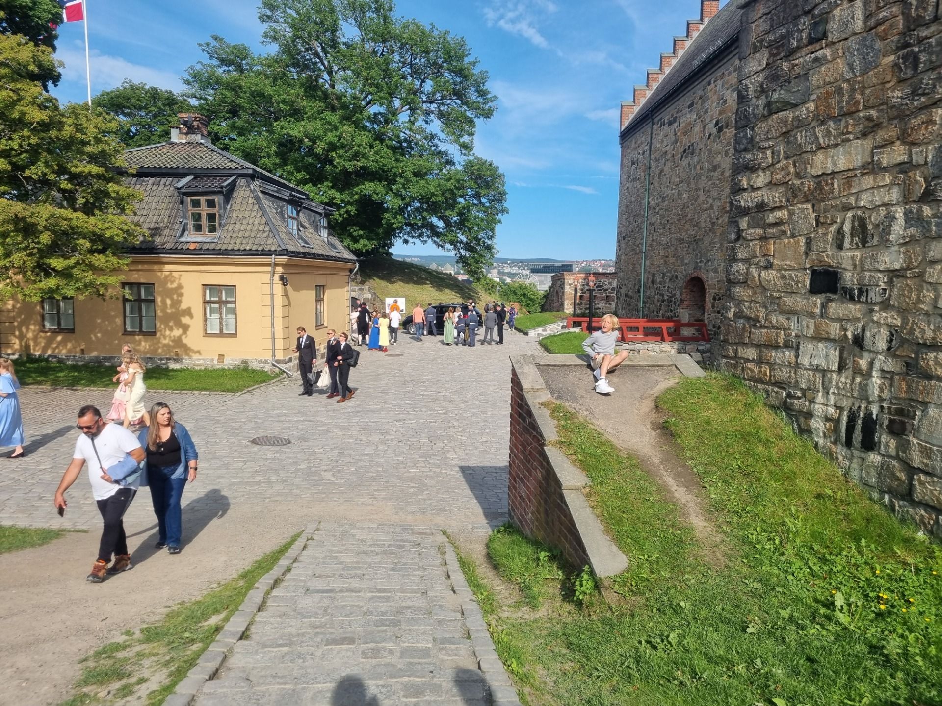 There was a wedding happening or just finishing as I walked through.