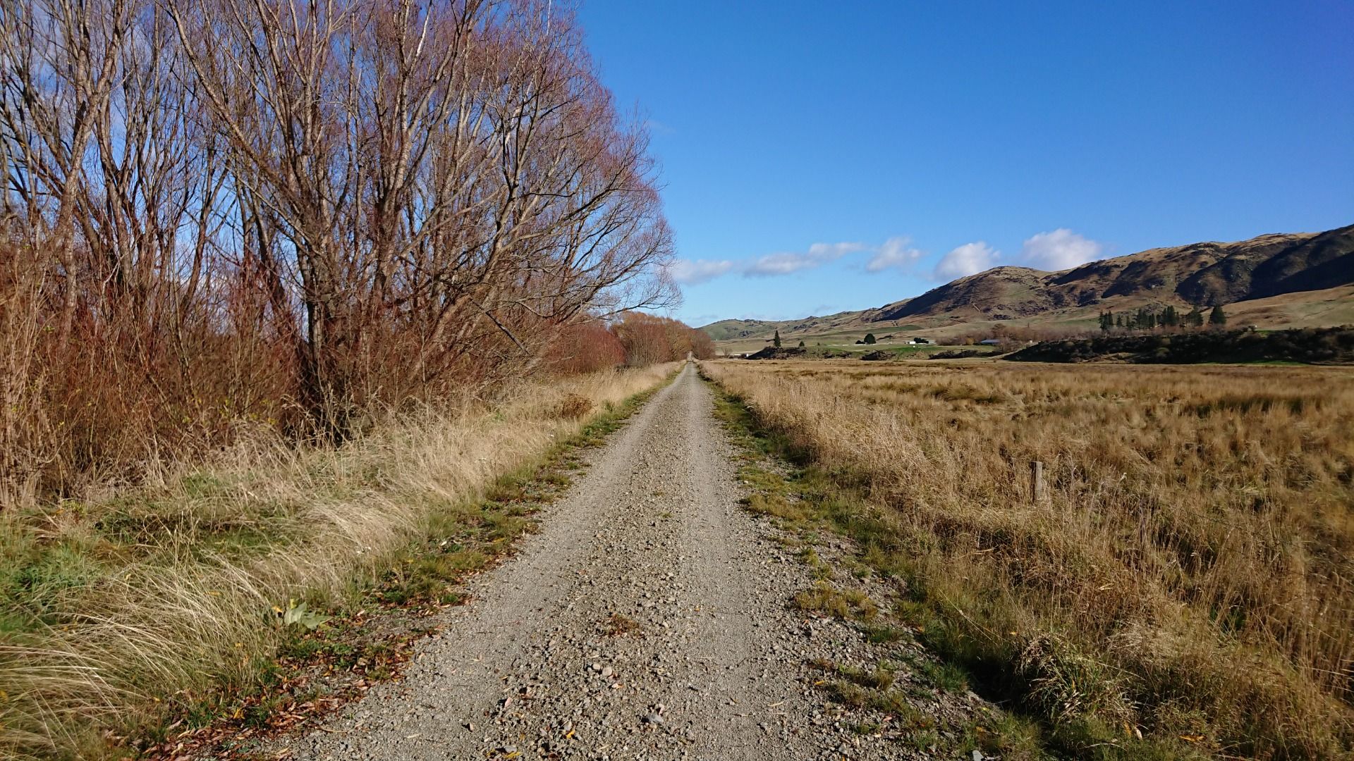 After you've ended the downhill section, it flattens out a bit...