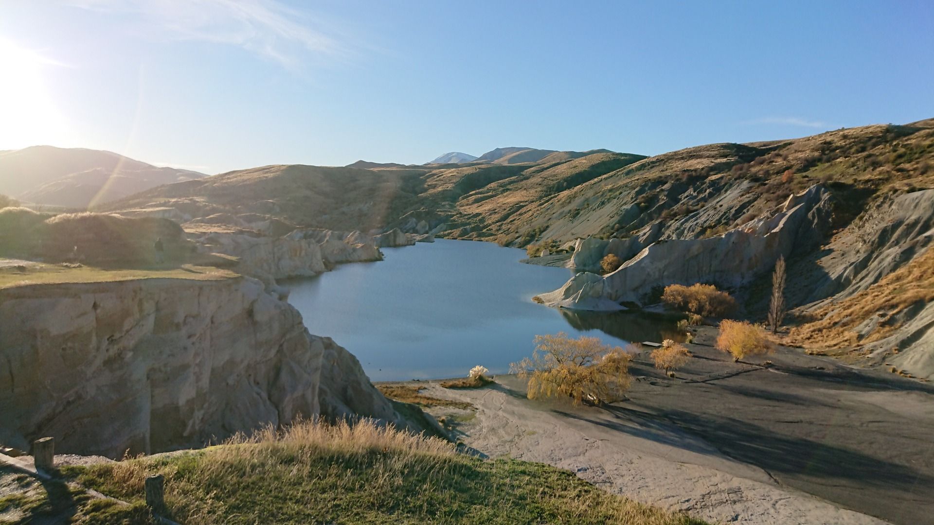 Walking up to the Blue Lake gives a great view...