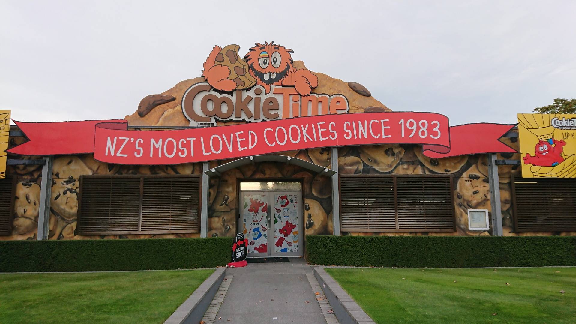 Cookie Time factory in Christchurch