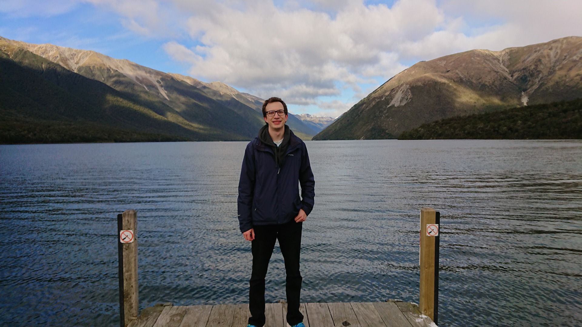 The edge of the board walk at Kerr Bay