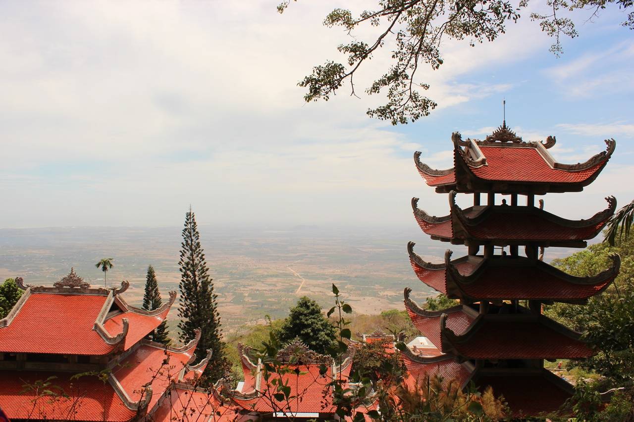 View behind the pagoda