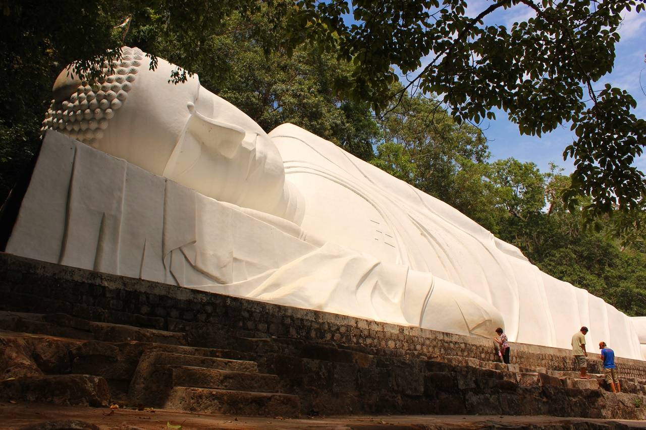 The biggest reclining Buddha statue