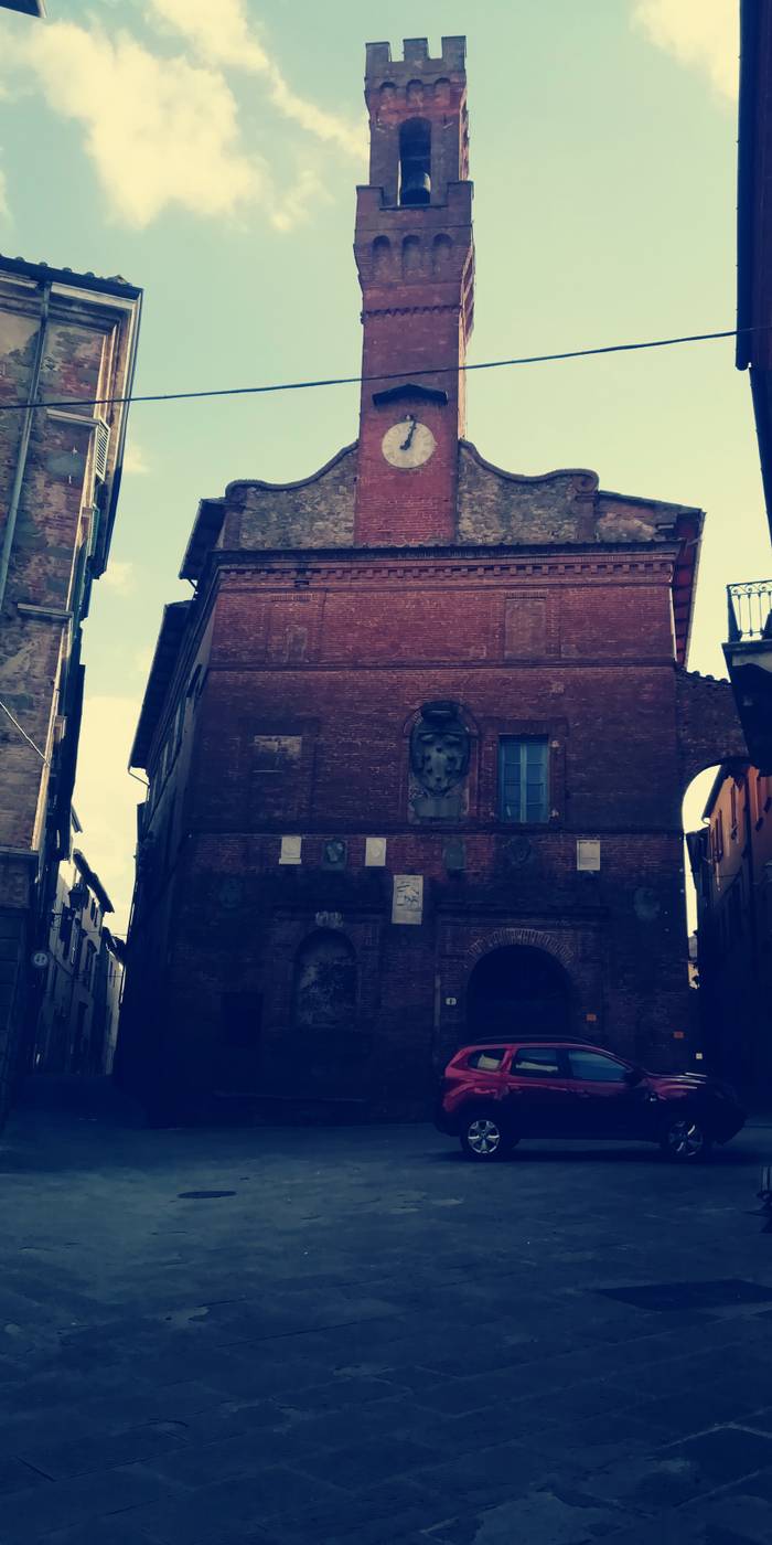 Old hidden church in the city