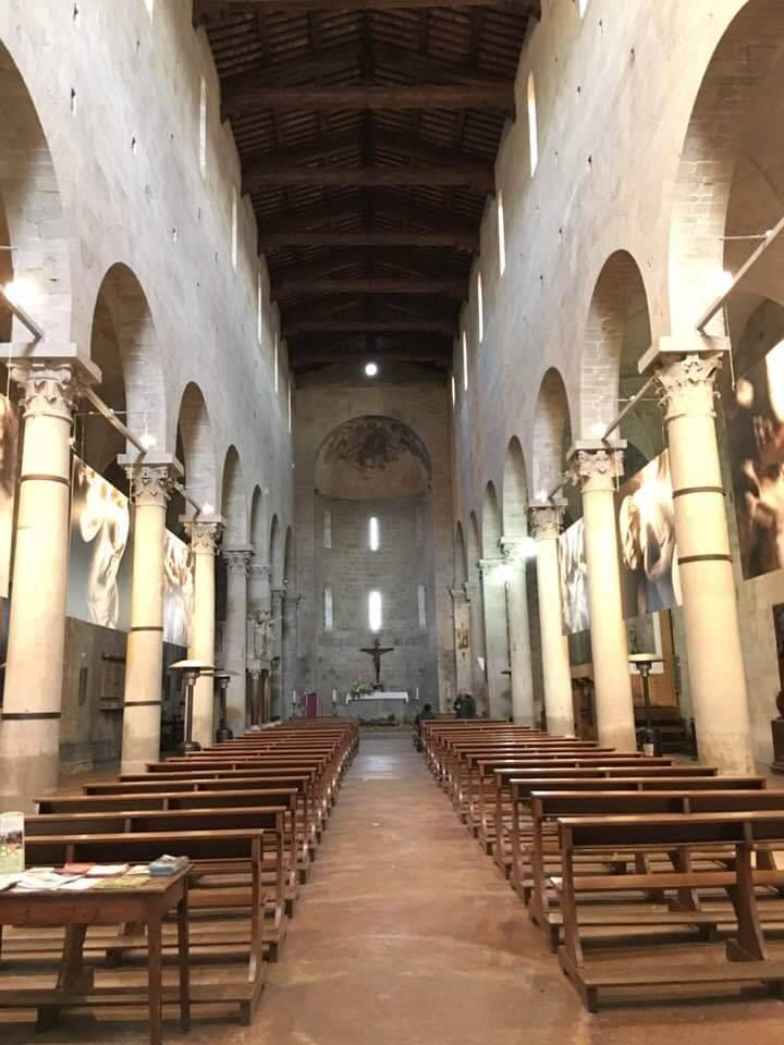 This is the inside of the church.