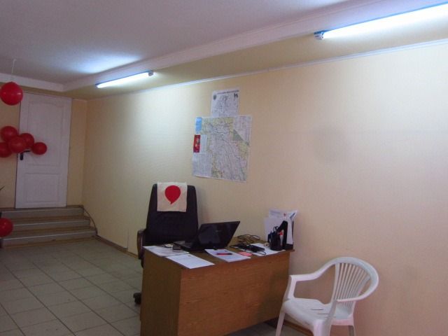 Map of the Kotov region in the party office
