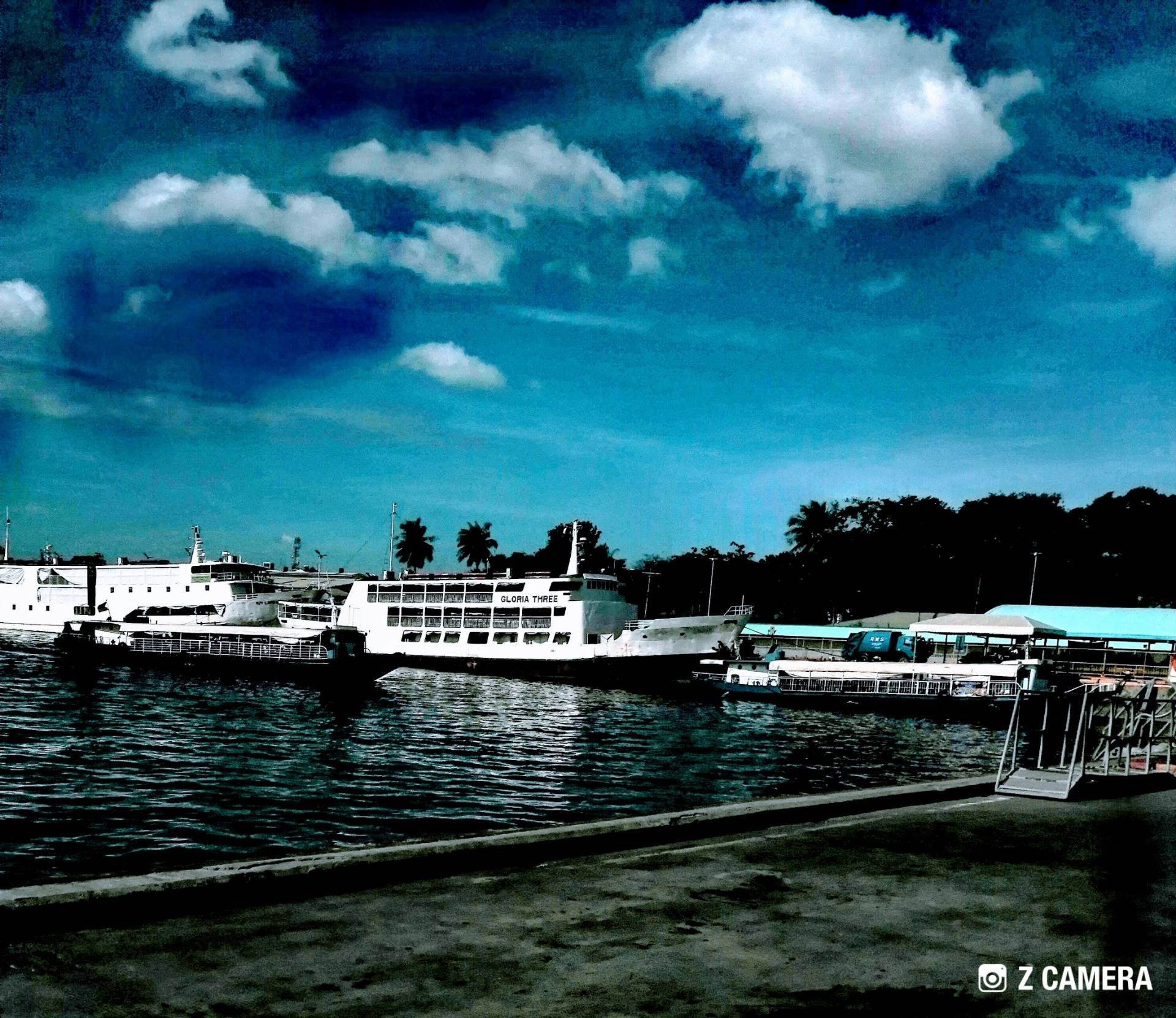 The busy port of Cebu City Philippines, where people are sailing all over the country with different destination.