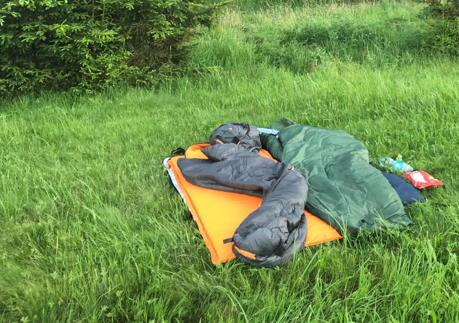 Wild camping in Bavaria, slept in the middle of a thunderstorm😮