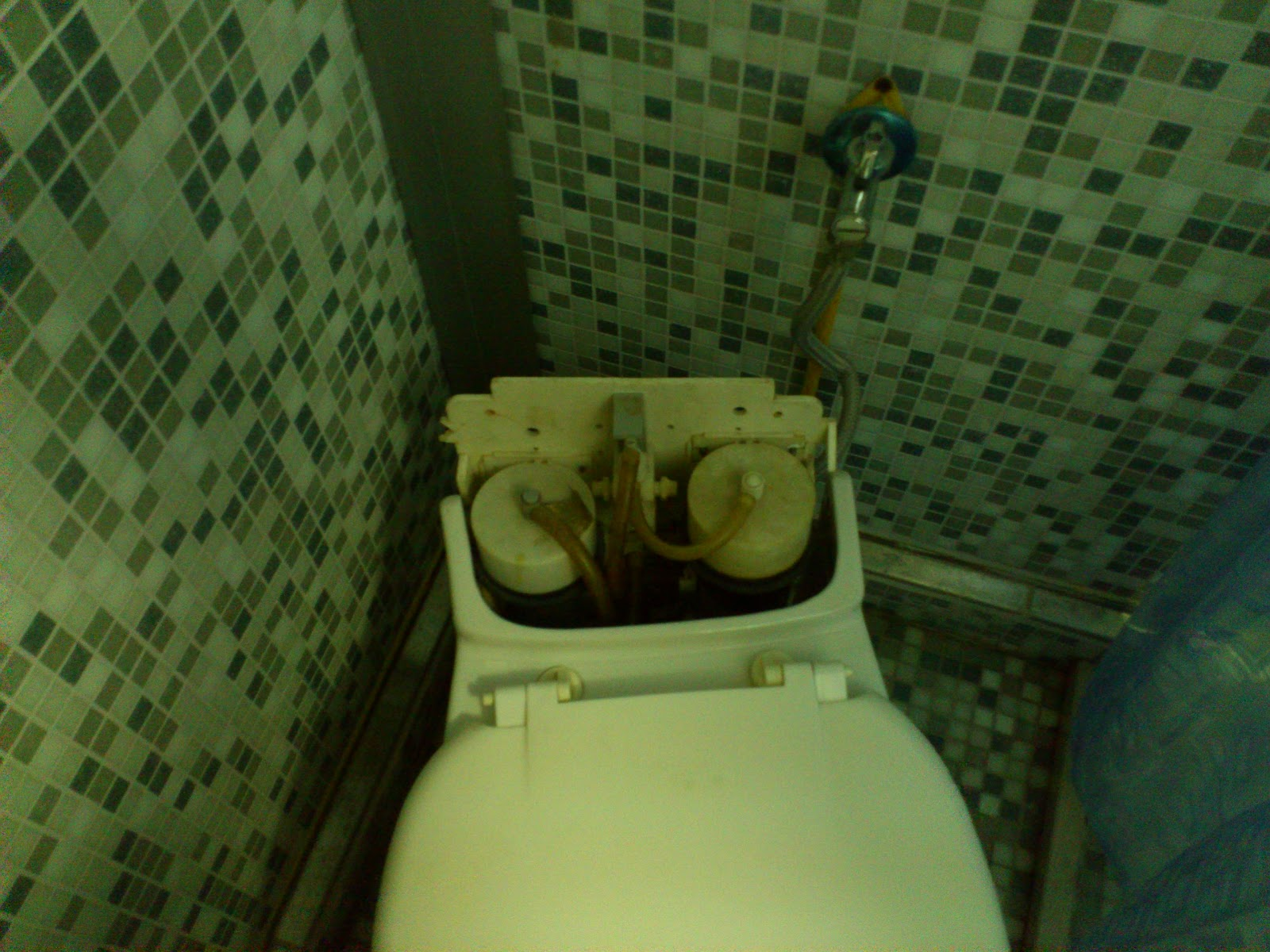 Fine plumbing on the ferry from Bari to Bar