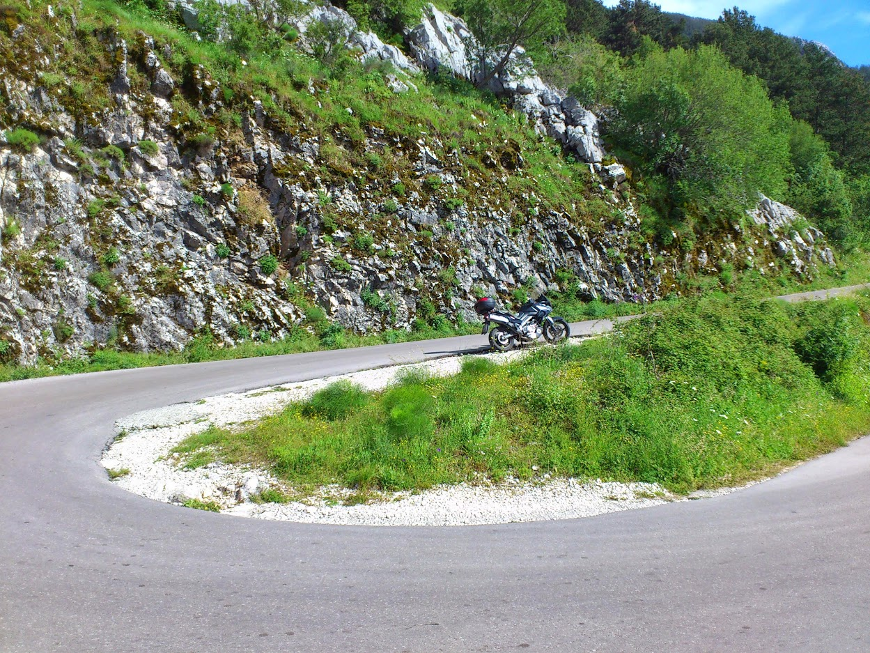 The route was full of switchbacks like this