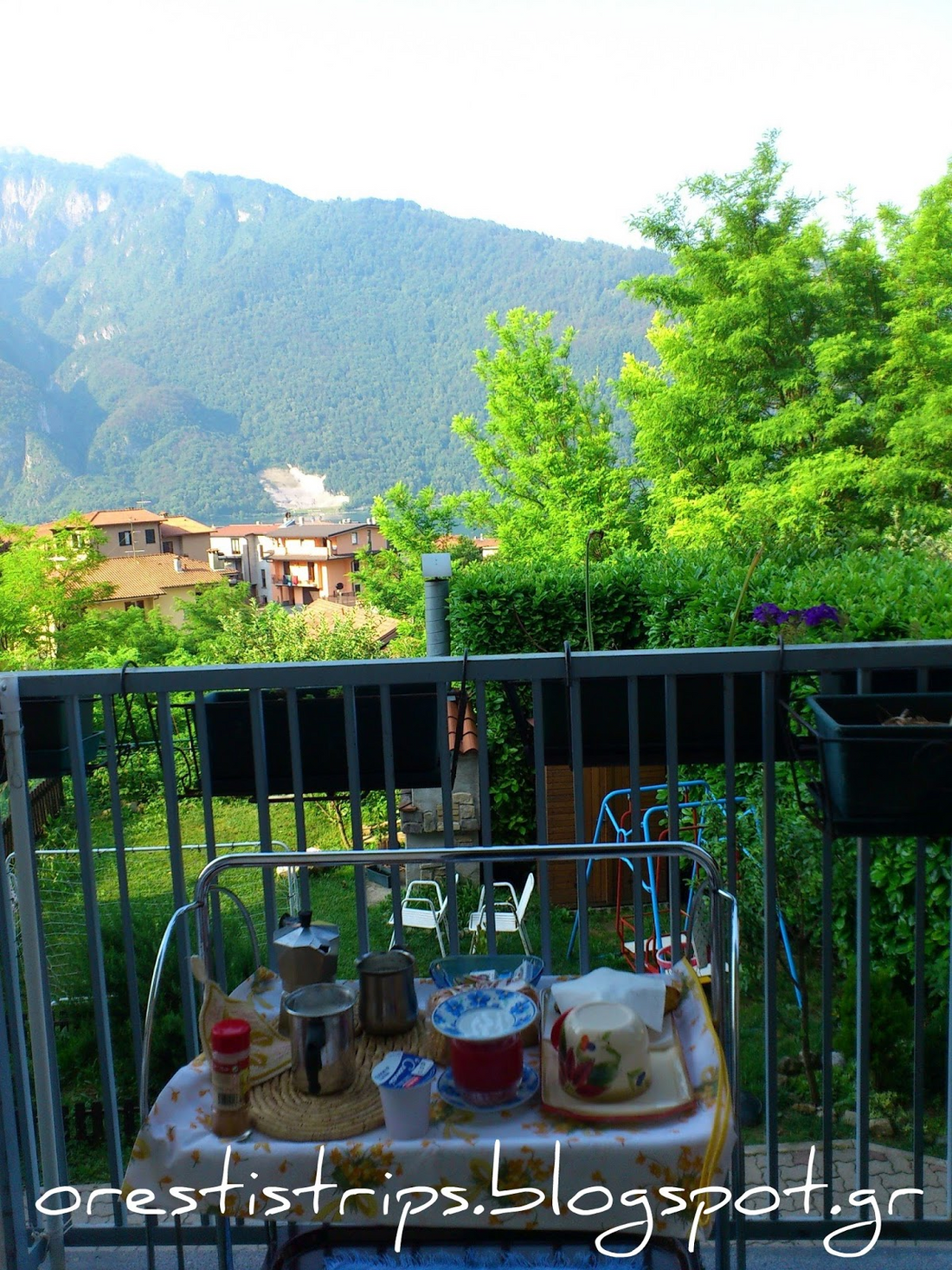 I loved my ”colazione” on that tiny balcony