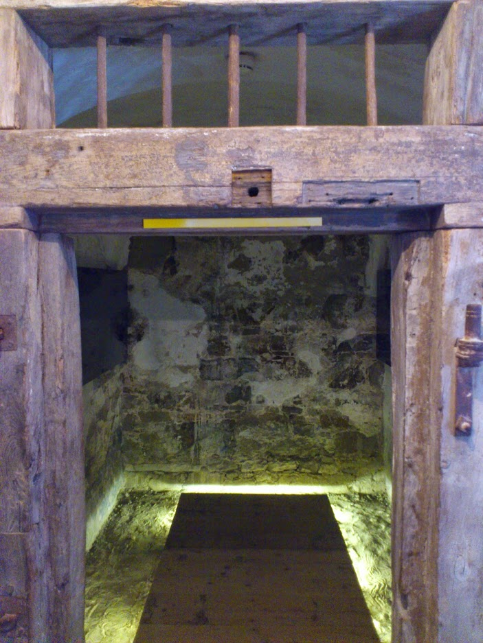 Some of the castle’s prison cells were open...