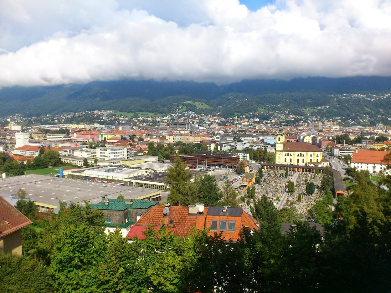 Innsbruck’s overview halfway...