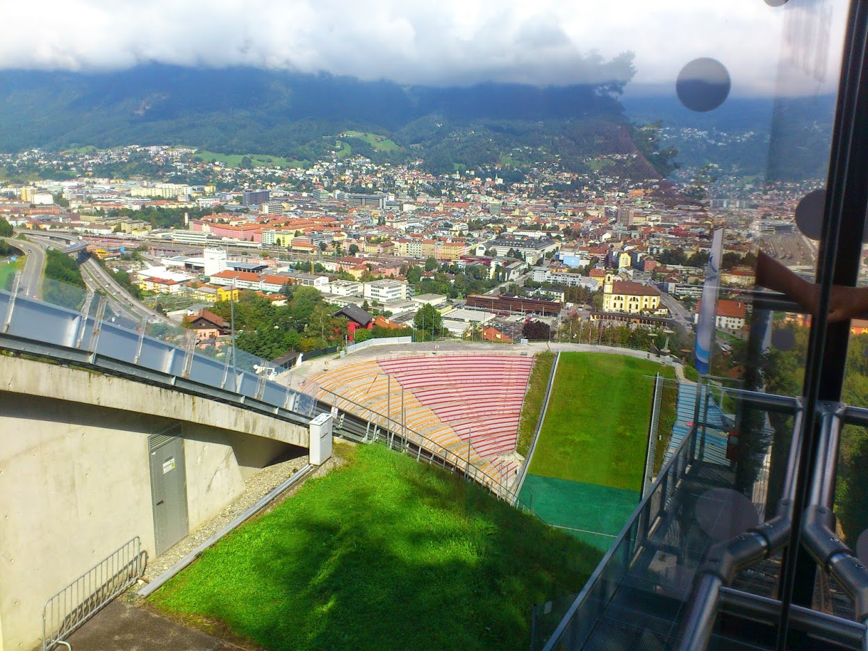 View from the elevator...