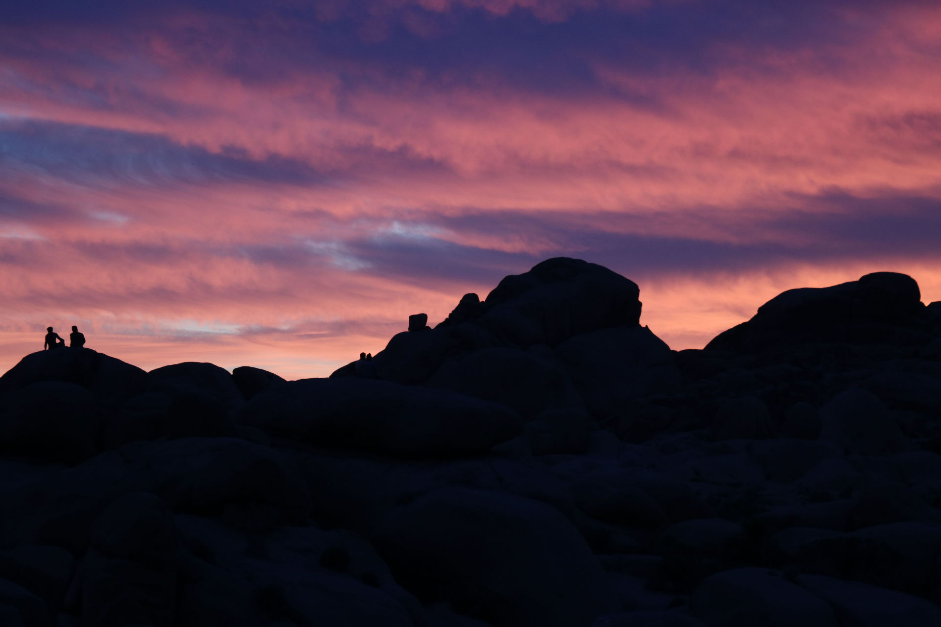 Silhouets at sunset