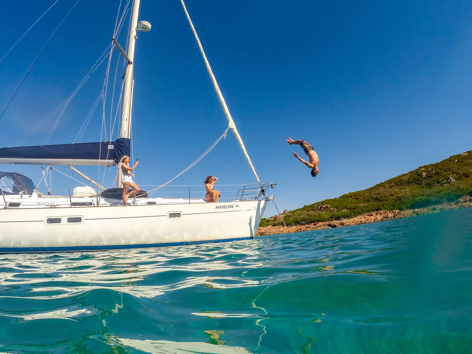 Diving into Eagle Bay