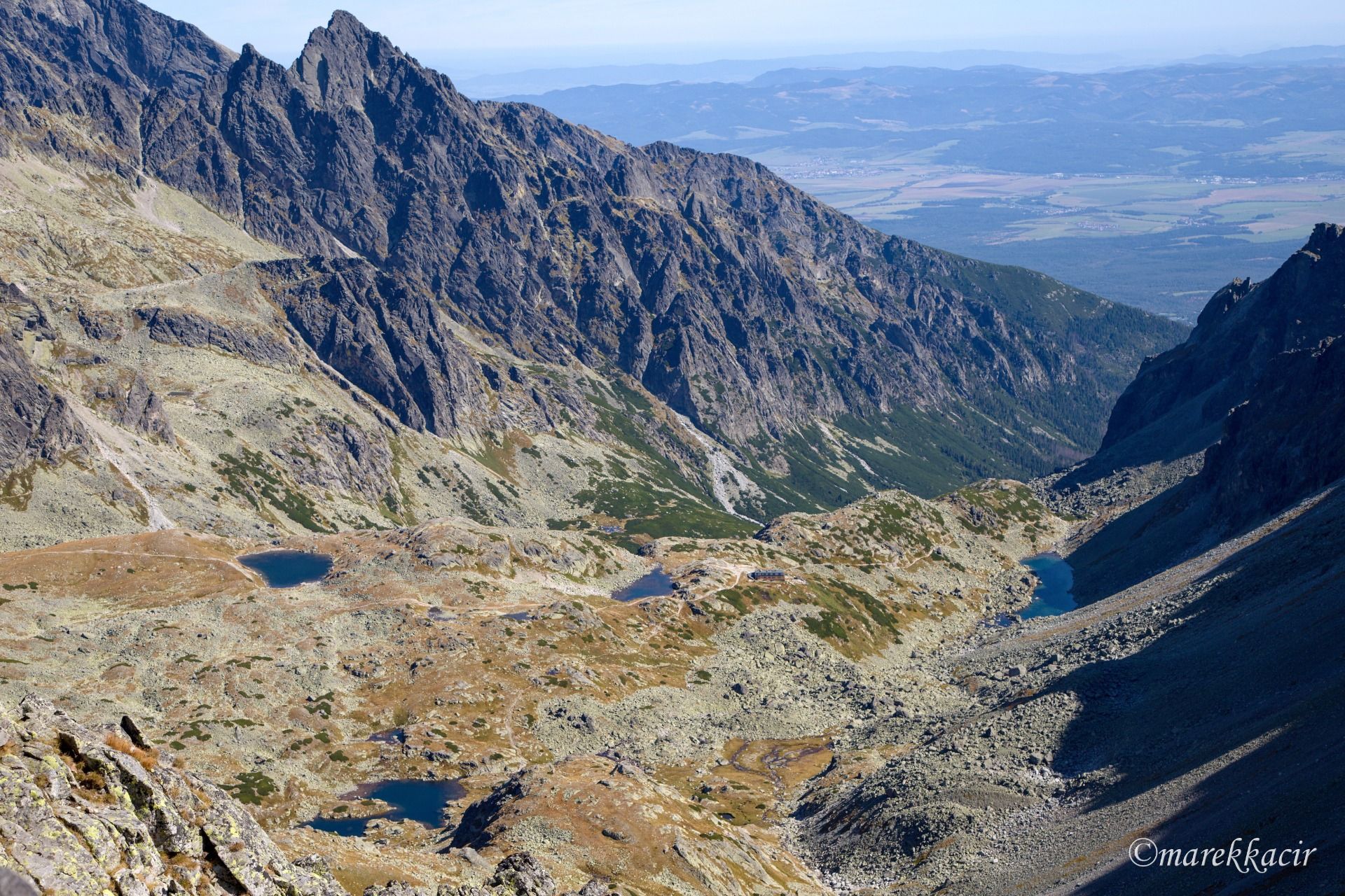 View from peak Východná Vysoká to Great cold valley