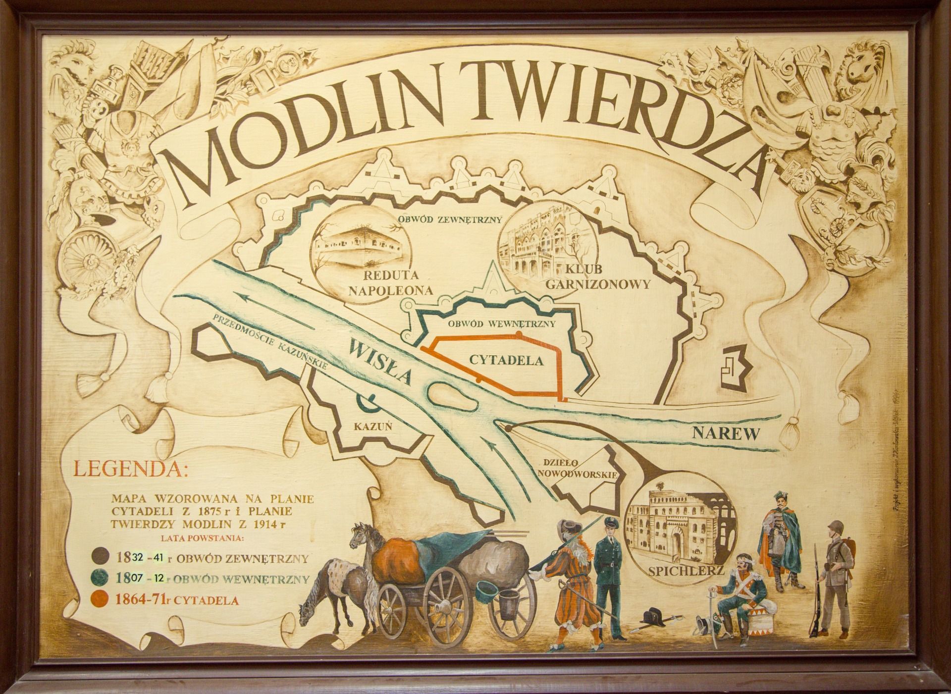 Map of Modlin fortres