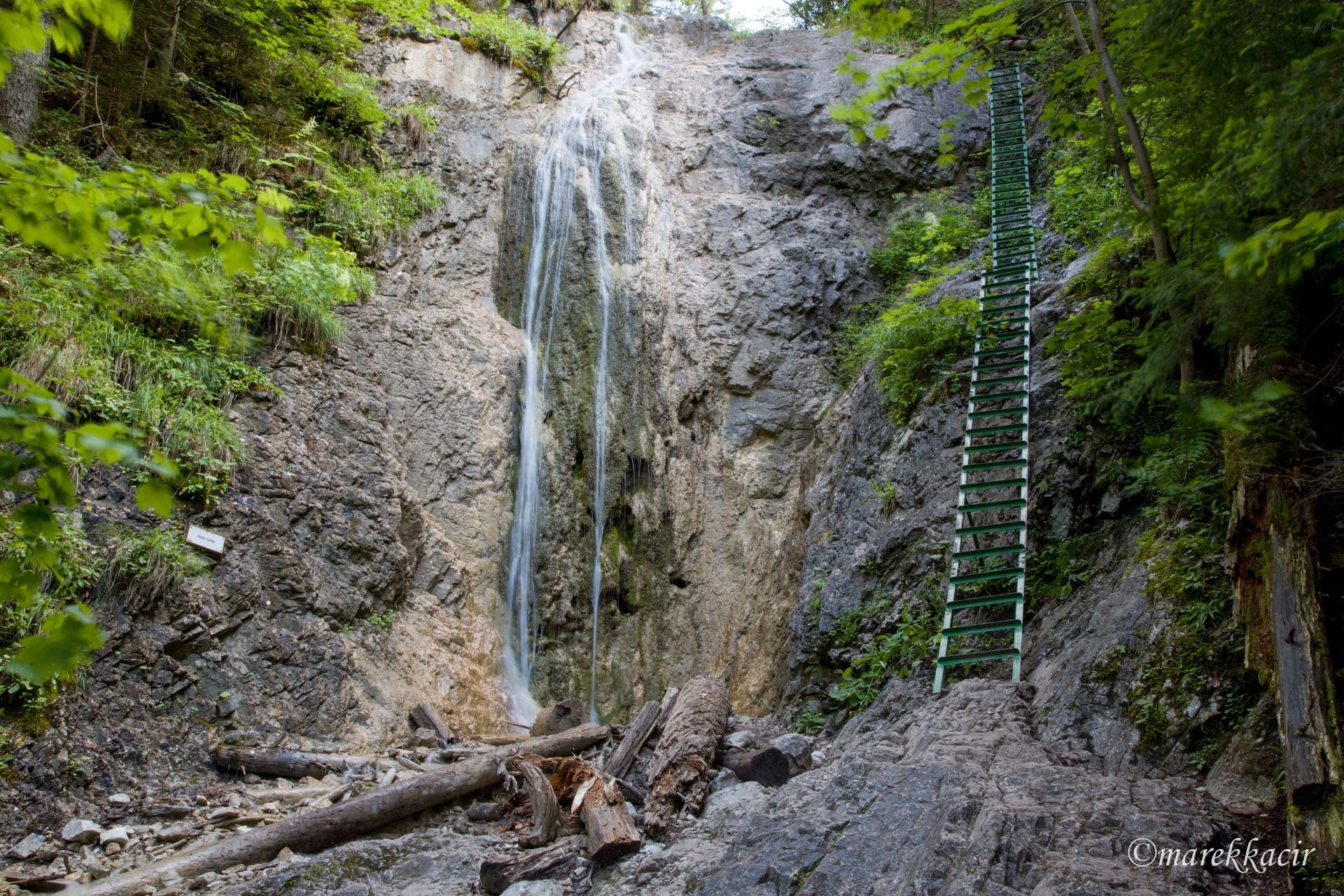 Rainbow waterfall