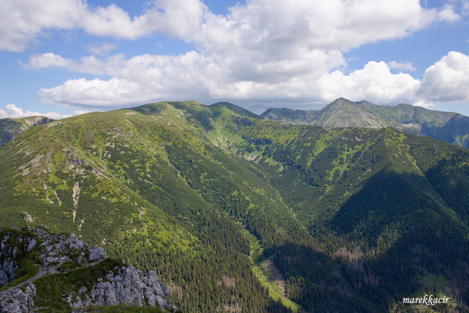 View from Gray hill to Western Tatras